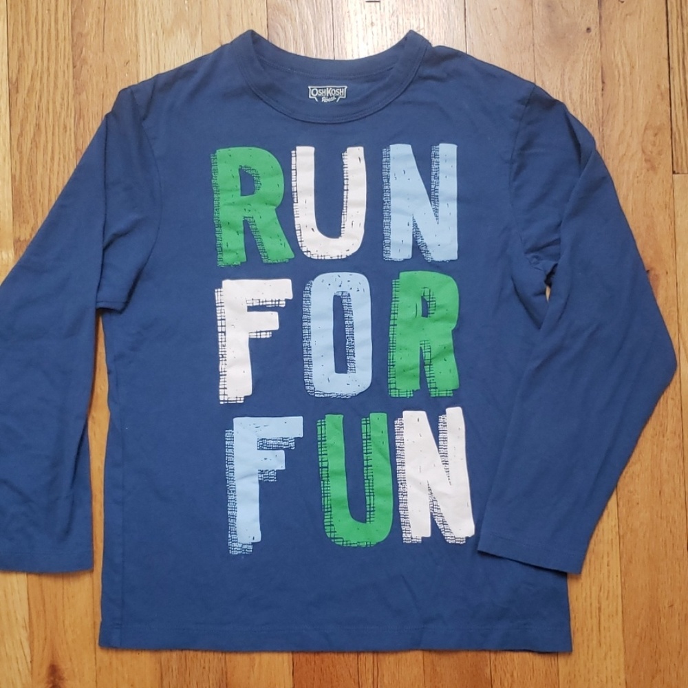 OshKosh Running Run for Fun Tshirt size 10
